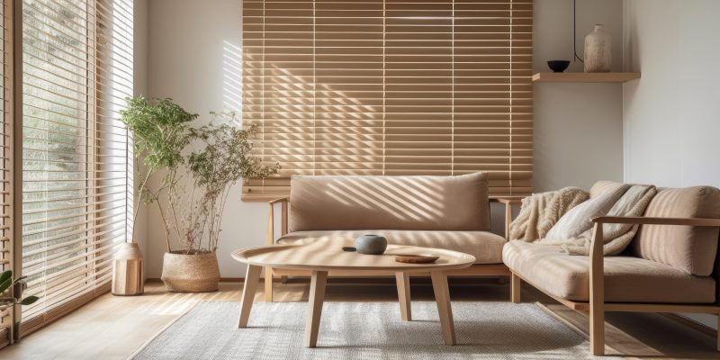 wooden blinds