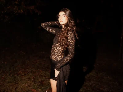 Brooks Nader Saint Laurent dress