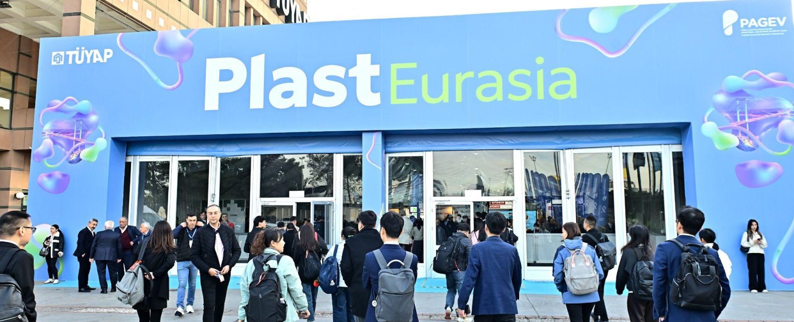 Plastics fair in Istanbul sets sights on European buyers for 35th anniversary edition: the Plast Eurasia entrance at Tüyap Fair and Congress Center, Istanbul