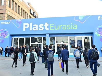 Plastics fair in Istanbul sets sights on European buyers for 35th anniversary edition: the Plast Eurasia entrance at Tüyap Fair and Congress Center, Istanbul