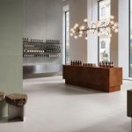 VitrA Tiles showroom interior with large-format tiles: VitrA Tiles Presents